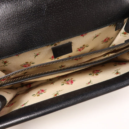 Gucci Cowhide Leather Dionysus Crossbody Back Bag Black Color Shoulder Bag Black Calfskin (cowhide) 4