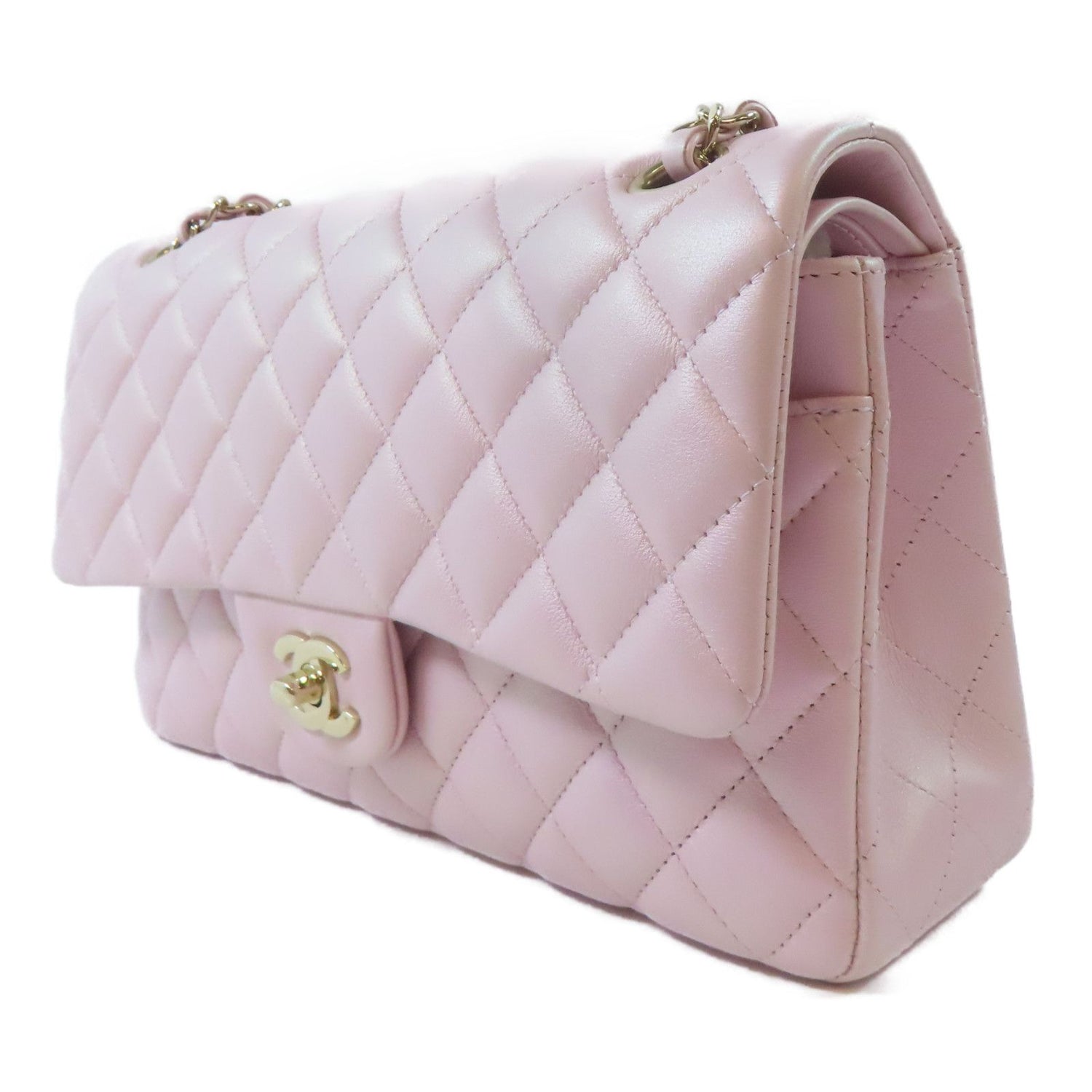 Chanel Caviar Quilted 25 Double Flap Light Pink
