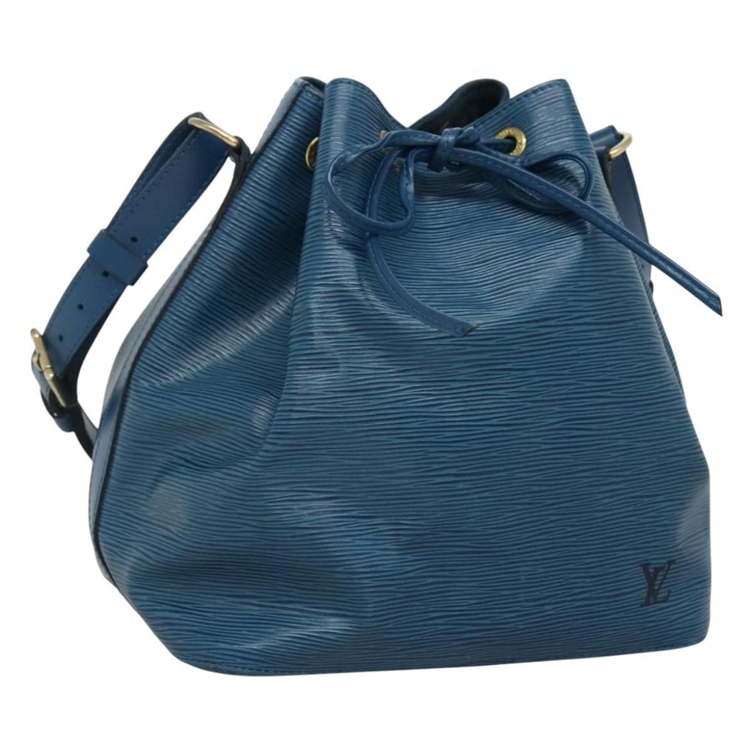 Louis Vuitton Epi Petit Noe Shoulder Bag Blue M 44105 Lv Auth