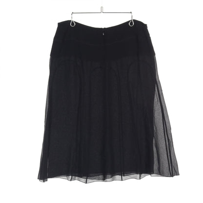 Chanel Black Skirt Silk P 27732v 16159