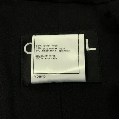 Chanel Black Coat Other Coat Wool P 26923v 17027