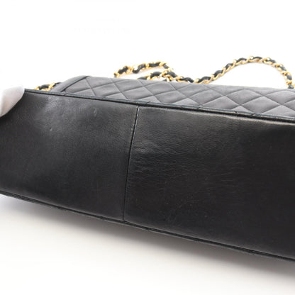 Chanel Black Matelasse Shoulder Bag Lambskin (sheep Leather) A 01113