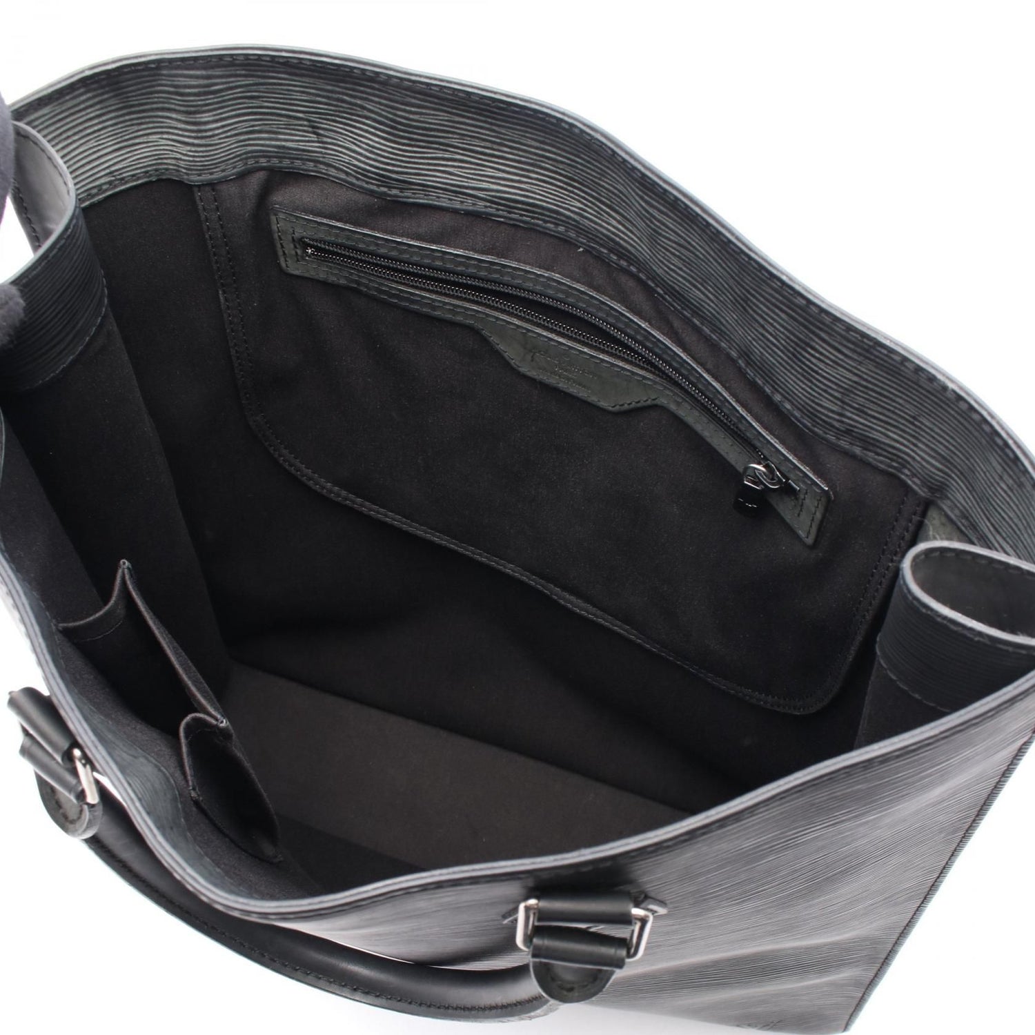 Louis Vuitton Sac Plat Black Tote Bag M 59242