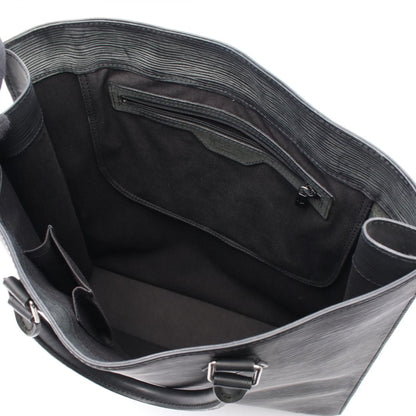 Louis Vuitton Sac Plat Black Tote Bag M 59242