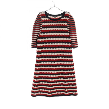 Chanel Navy Red White Dress Other Cashmere P 57823k 07567