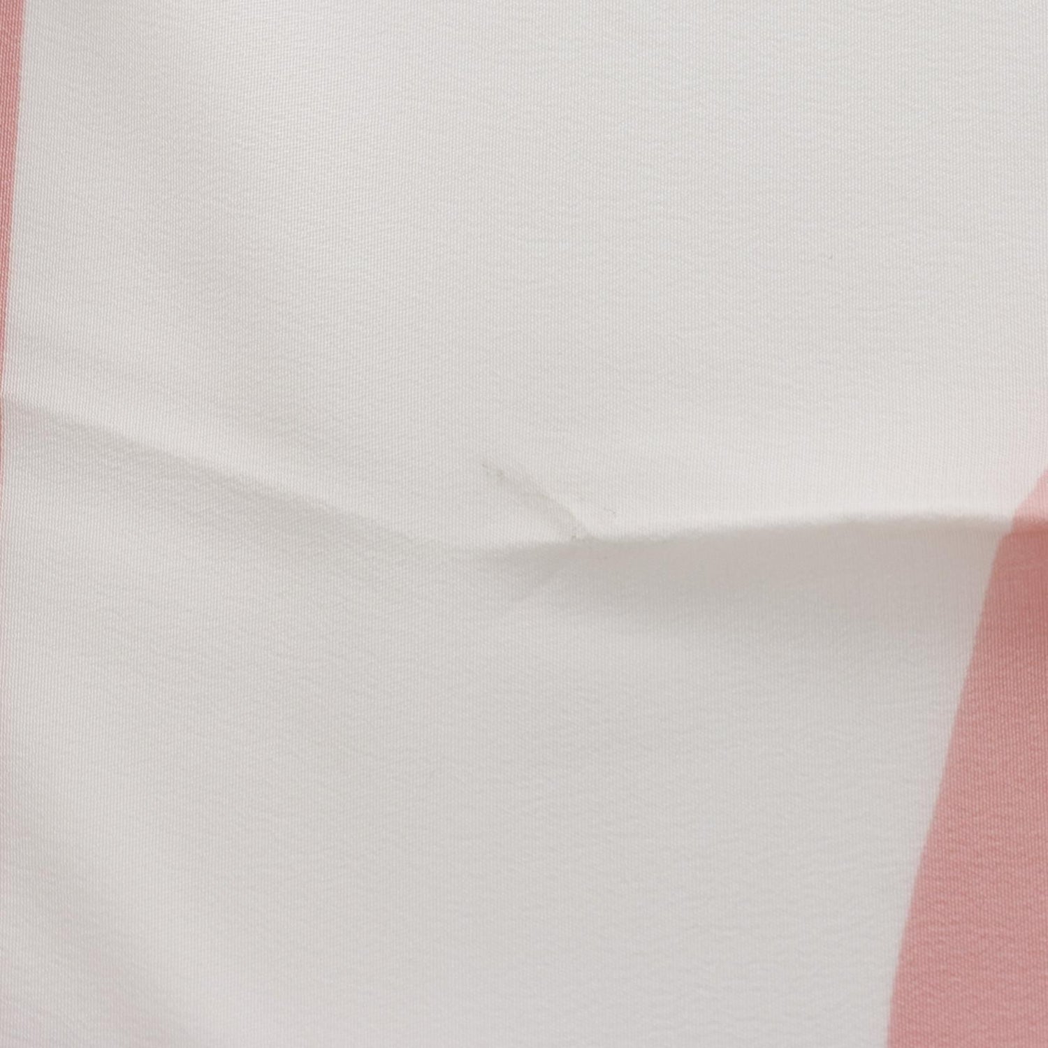 Chanel White Pink Scarf Silk