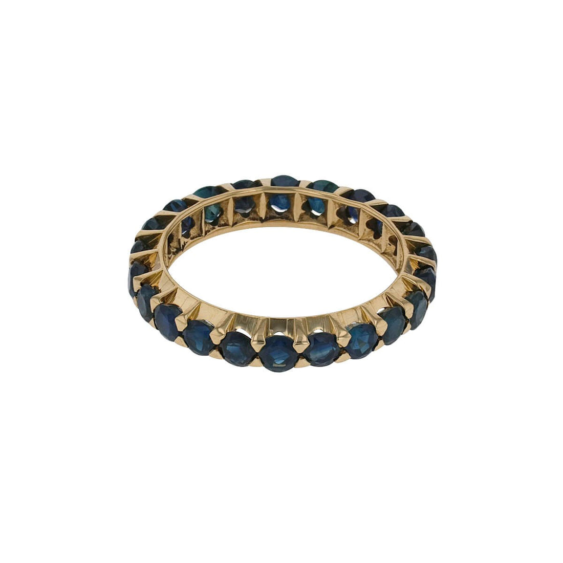 Sapphires and gold ring