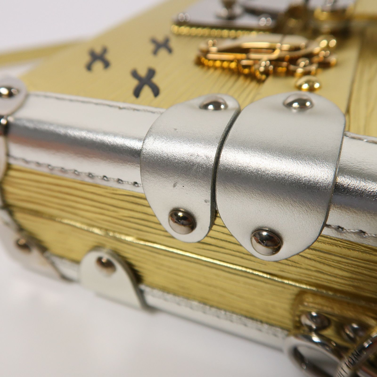 Louis Vuitton Epi/kinpu Petite Malle Kinpaku/ginpaku Shoulder Back Bag Golden Gold Shoulder Bag M 50017