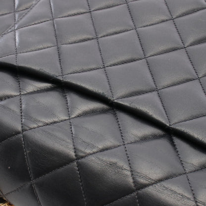 Chanel Maxi XL Turnlock Half Flap, Lambskin Quilted