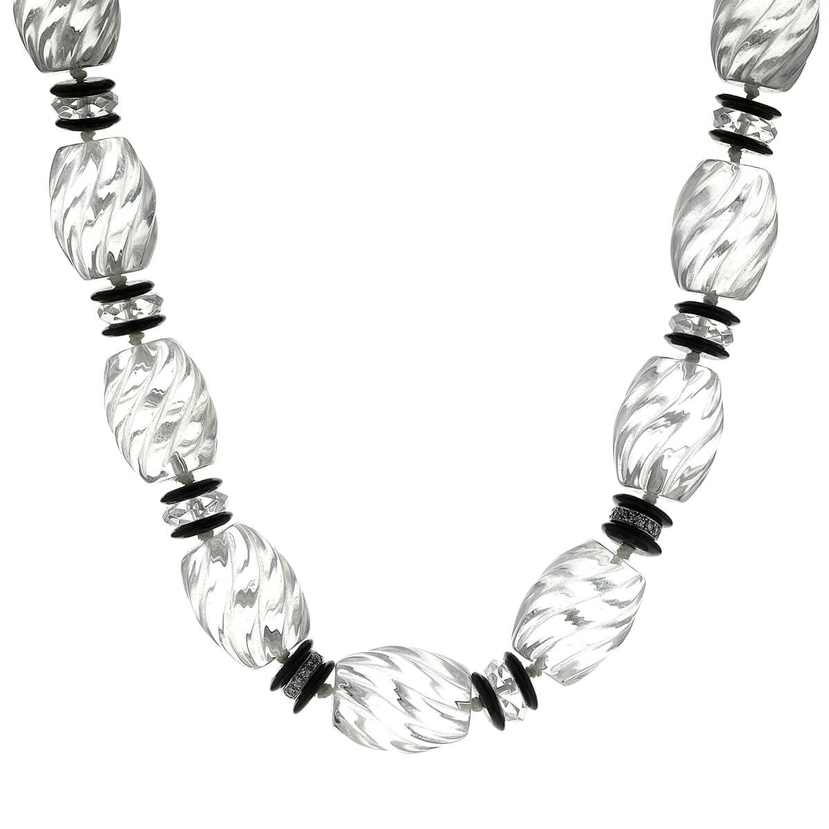 Seaman Schepps roc cristal, onyx, diamonds and gold necklace
