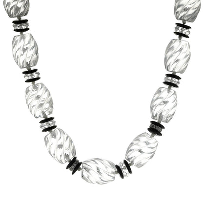 Seaman Schepps roc cristal, onyx, diamonds and gold necklace
