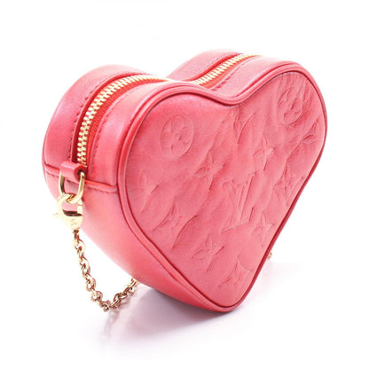 Louis Vuitton Heart On Chain Fall In Love Shoulder Bag M 80837 Leather Red