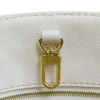 Louis Vuitton On The Go Pm Shoulder Handbag Calfskin Off White M 46513