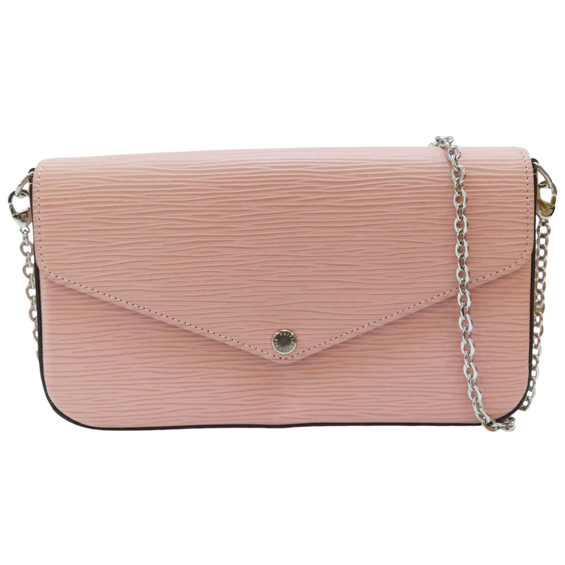 Louis Vuitton Felicie Pochette Shoulder Bag Epi Leather Rose Ballerine M 62467