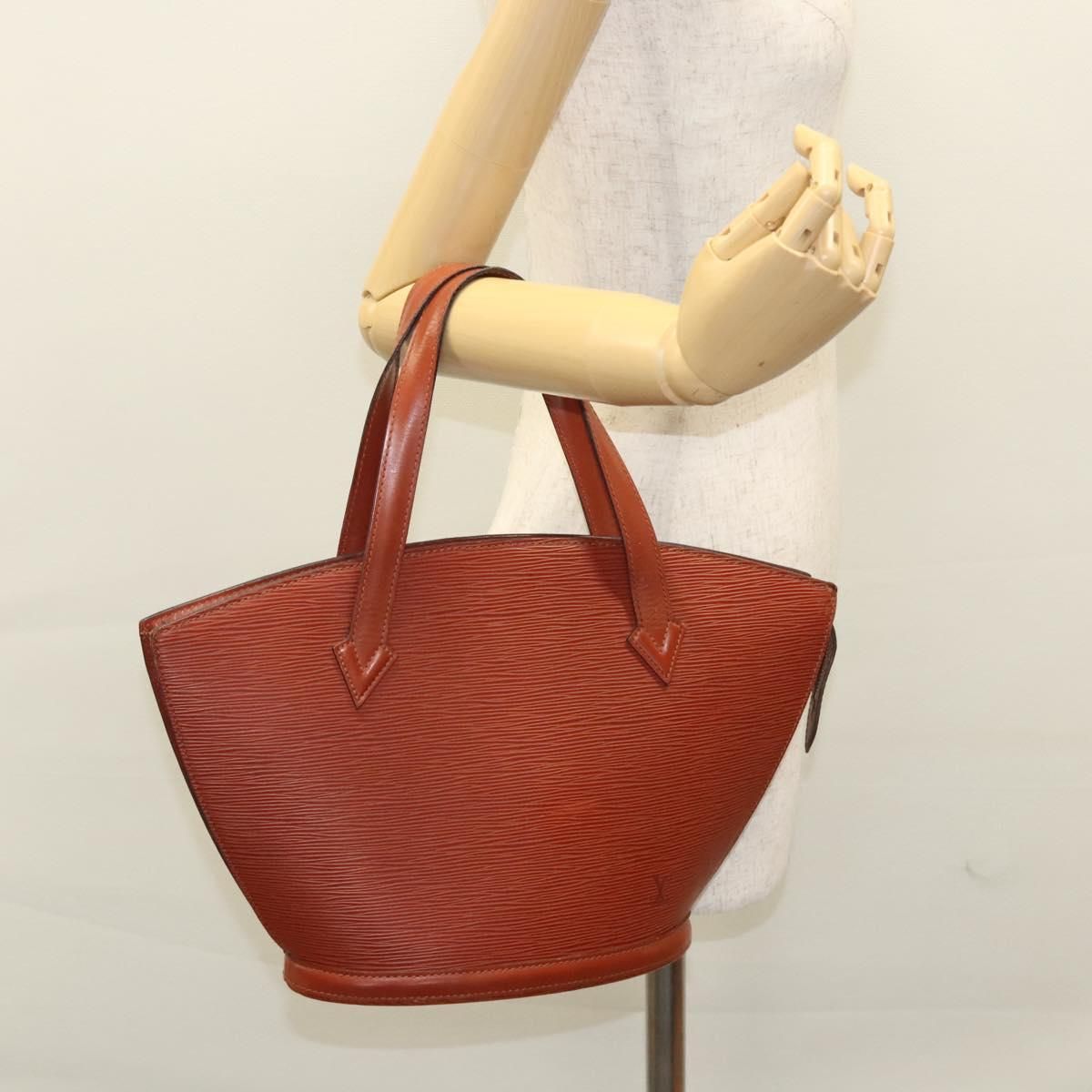 Louis Vuitton Epi Saint Jacques Hand Bag Brown M 52263 Lv Auth