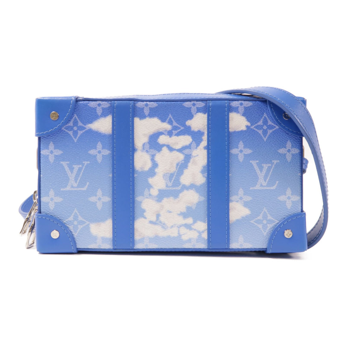 Louis Vuitton Monogram Clouds Soft Trunk Wallet Blue White Blue/white Shoulder Bag M 45432