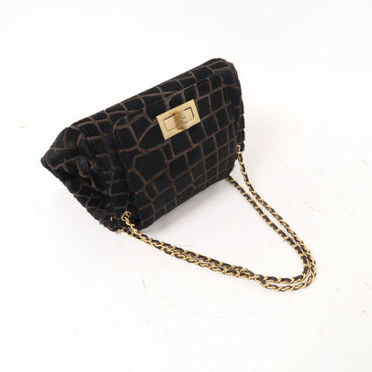 Chanel Black Horsehair 2.55 Chain Shoulder Gold Chain Shoulder Back Bag Black Shoulder Bag Ot
