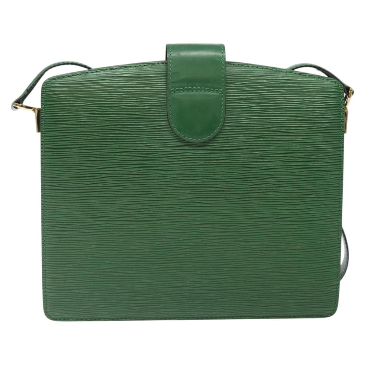 Louis Vuitton Epi Capuchin Shoulder Bag Green M 52344 Lv Auth
