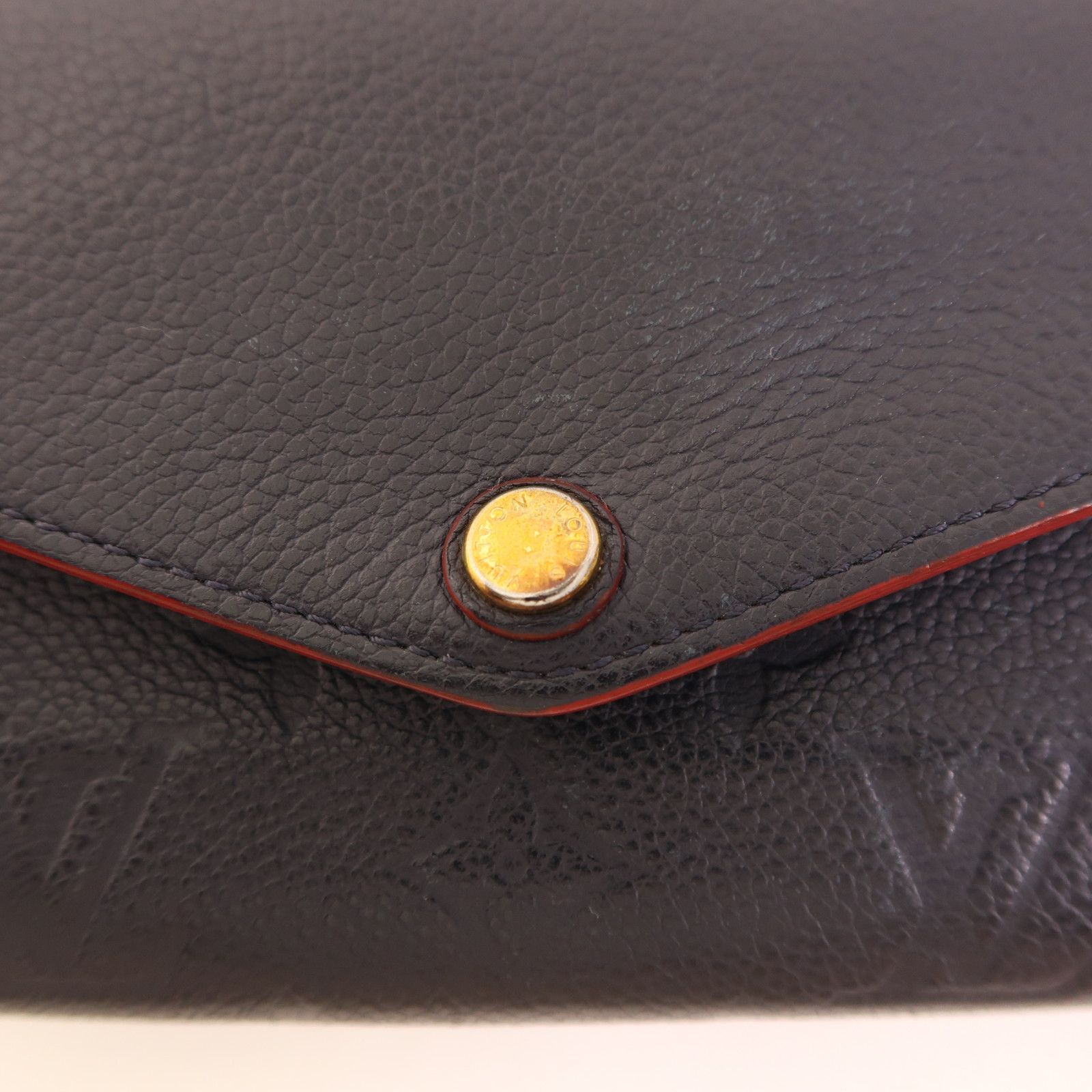 Louis Vuitton Empreinte Sarah Long Wallet Navy Blue Bifoldpurse M 61182