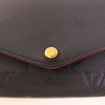 Louis Vuitton Empreinte Sarah Long Wallet Navy Blue Bifoldpurse M 61182