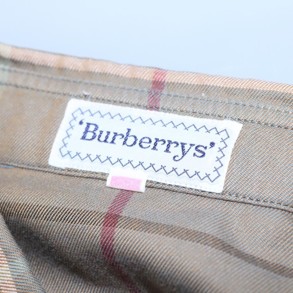 Burberrys Nova Check Shirt Cotton Beige Auth