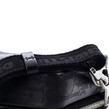 Christian Dior Double Zip Crossbody Pouch Oblique Galaxy Leather