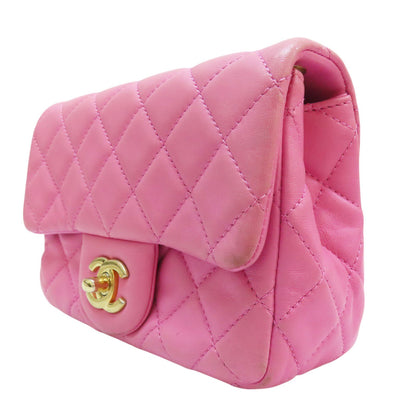 Chanel Matelasse Coco 17 Pearl Crush Shoulder Lambskin Pink Gold Metal