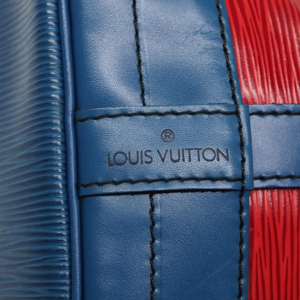 Louis Vuitton Epi Noe Shoulder Bag Bicolor Red Blue M 44084 Lv Auth