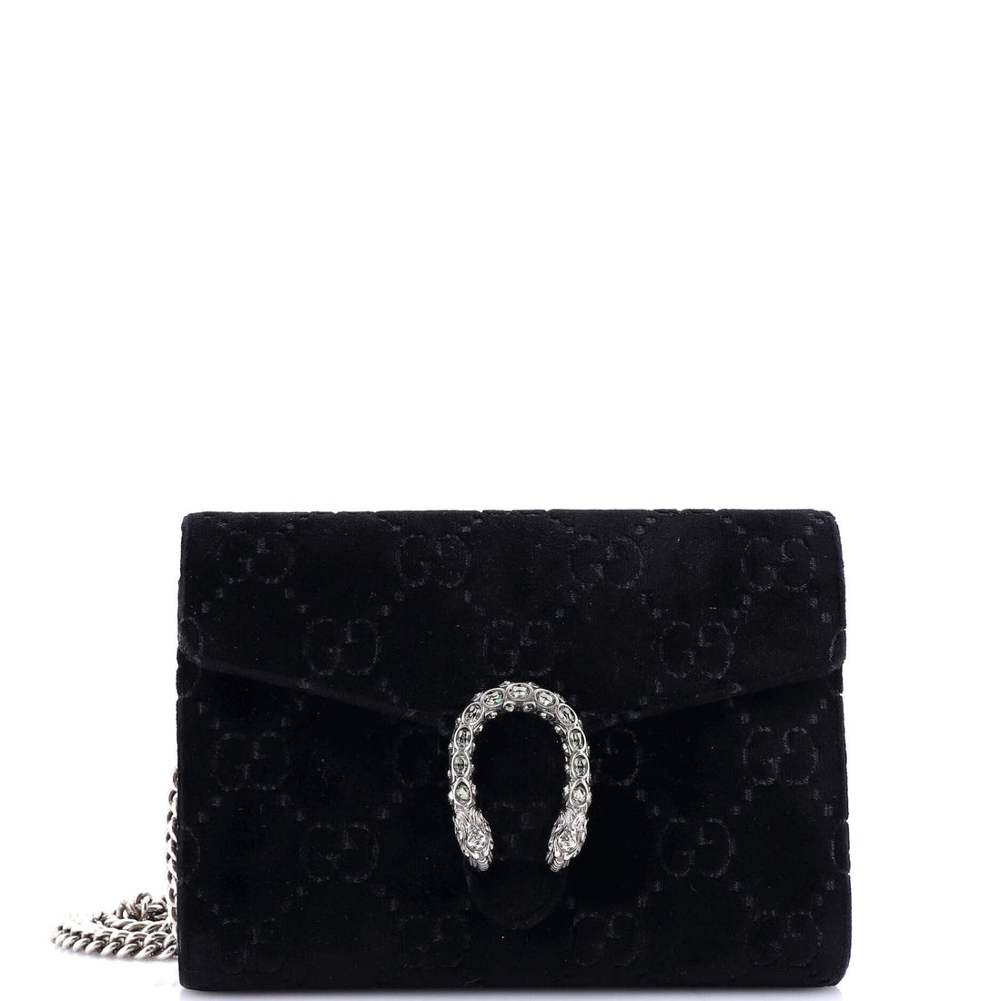 Gucci Dionysus Chain Wallet Gg Velvet Small