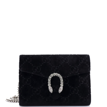 Gucci Dionysus Chain Wallet Gg Velvet Small