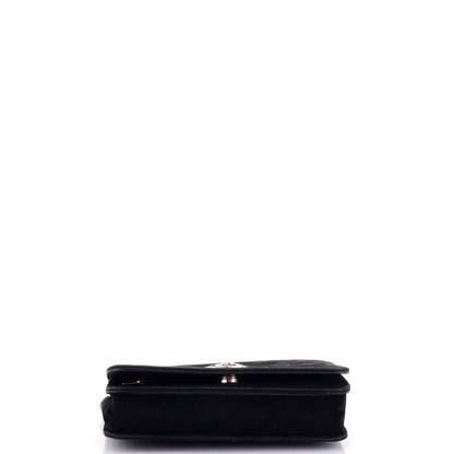 Chanel Cocostellar Wallet On Chain Quilted Suede