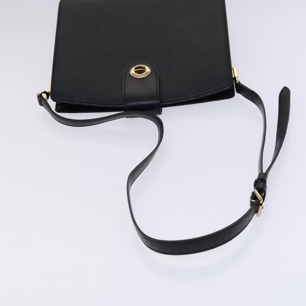 Louis Vuitton Epi Capuchin Shoulder Bag Black M 52342 Lv Auth