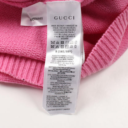 Gucci Disney Donald Duck Knitwear Sweater S 652620 Wool Pink