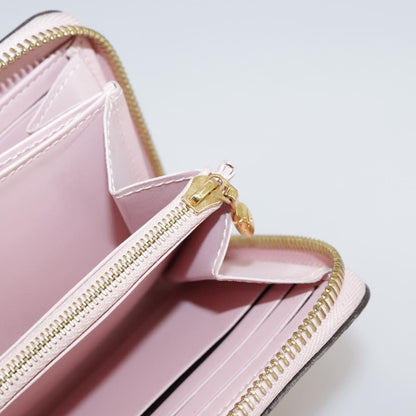 Louis Vuitton Vernis Zippy Wallet Rose Valerine M 93522 Lv Auth