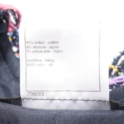 Chanel Black Multicolor Tweed Dress Cotton P 40406v 29250
