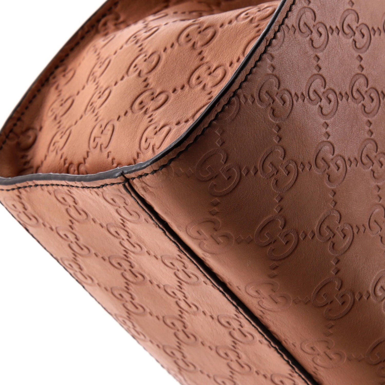 Gucci Emily Chain Flap Shoulder Bag Guccissima Leather Large