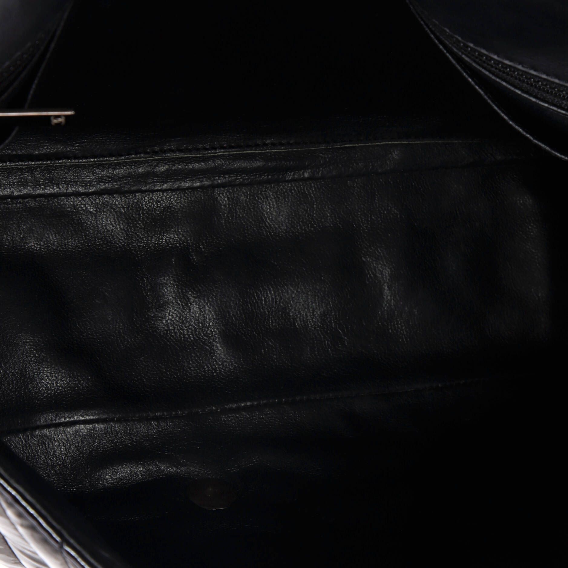 Chanel Classic Single Flap Bag Chevron Patent Maxi