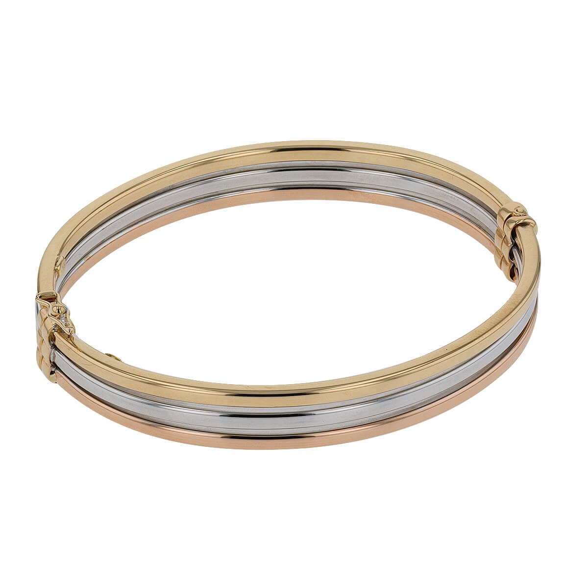 Three tones gold bracelet