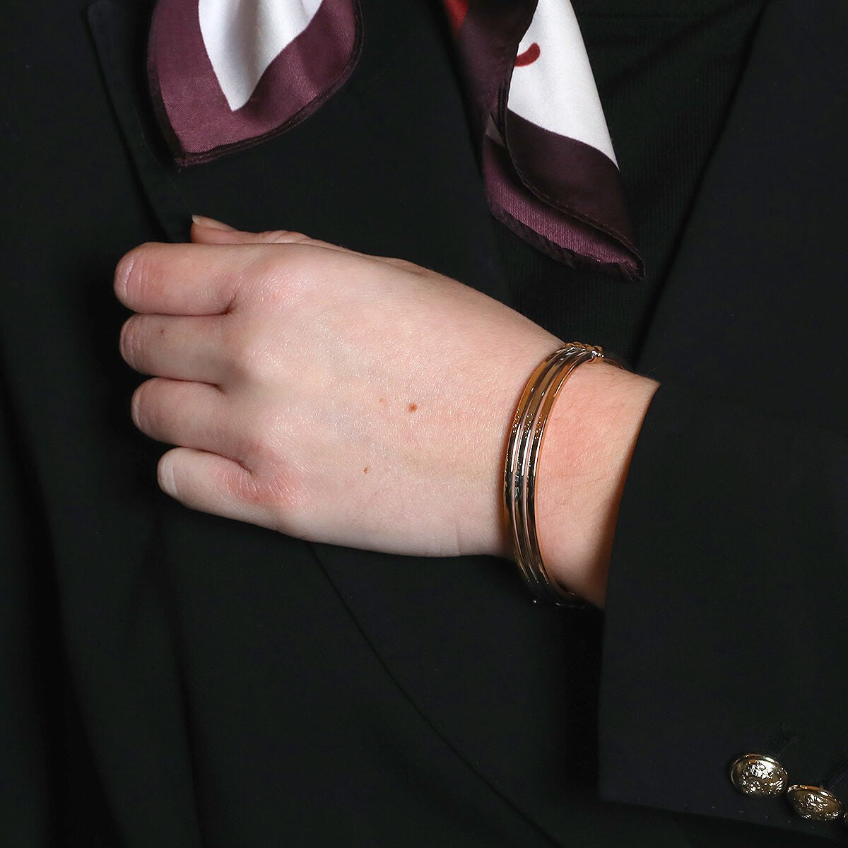 Three tones gold bracelet
