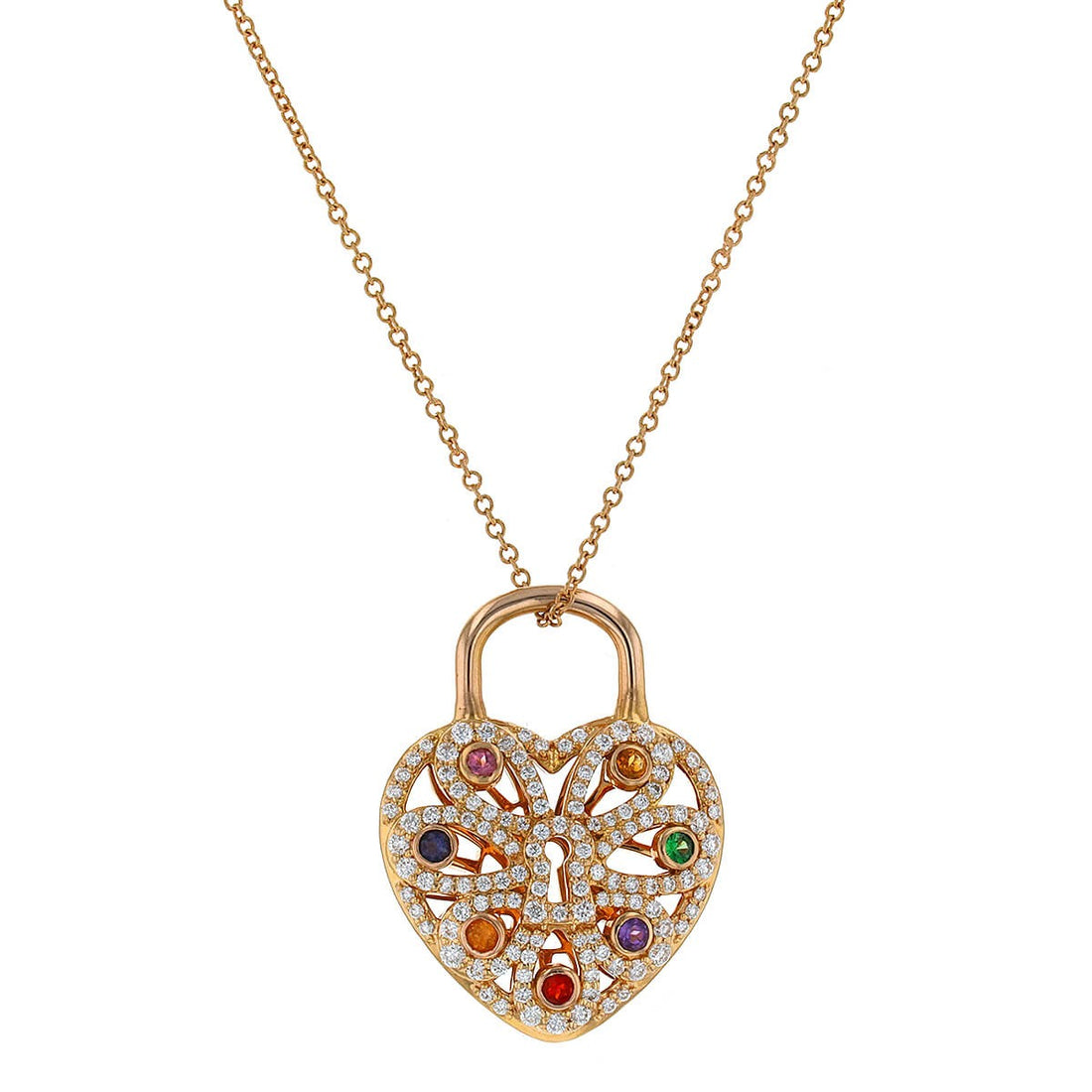 Tiffany & Co. diamonds, opals, citrine, garnet, amethyst, iolite, pink tourmaline and gold necklace