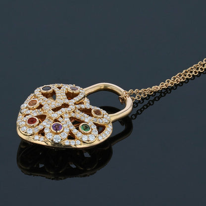 Tiffany &amp; Co. diamonds, opals, citrine, garnet, amethyst, iolite, pink tourmaline and gold necklace
