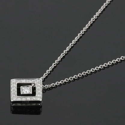 Tiffany &amp; Co. Open Square diamonds and platinum necklace