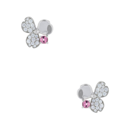 Tiffany &amp; Co. Paper Flower pink tourmaline, diamonds and platinum earrings