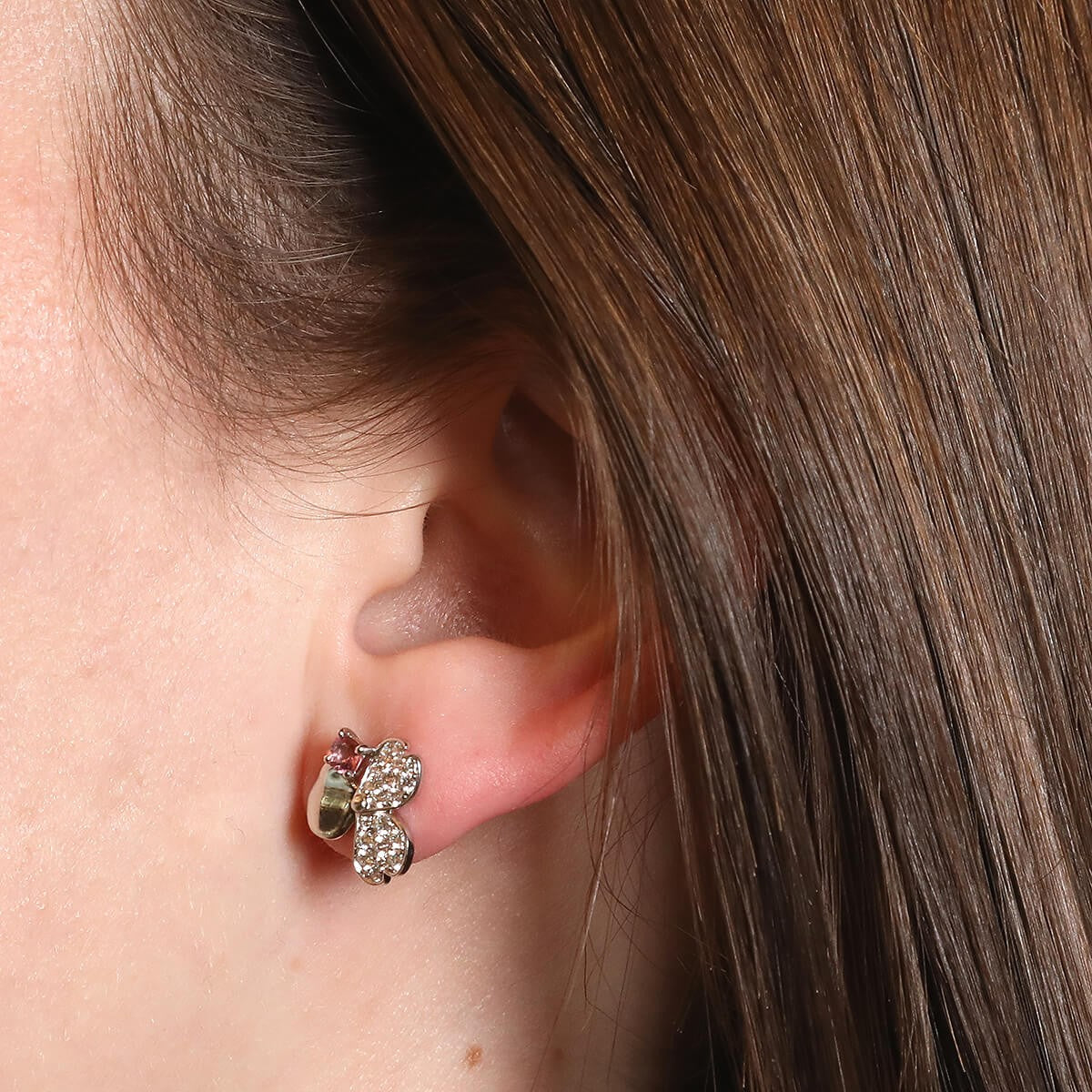 Tiffany &amp; Co. Paper Flower pink tourmaline, diamonds and platinum earrings