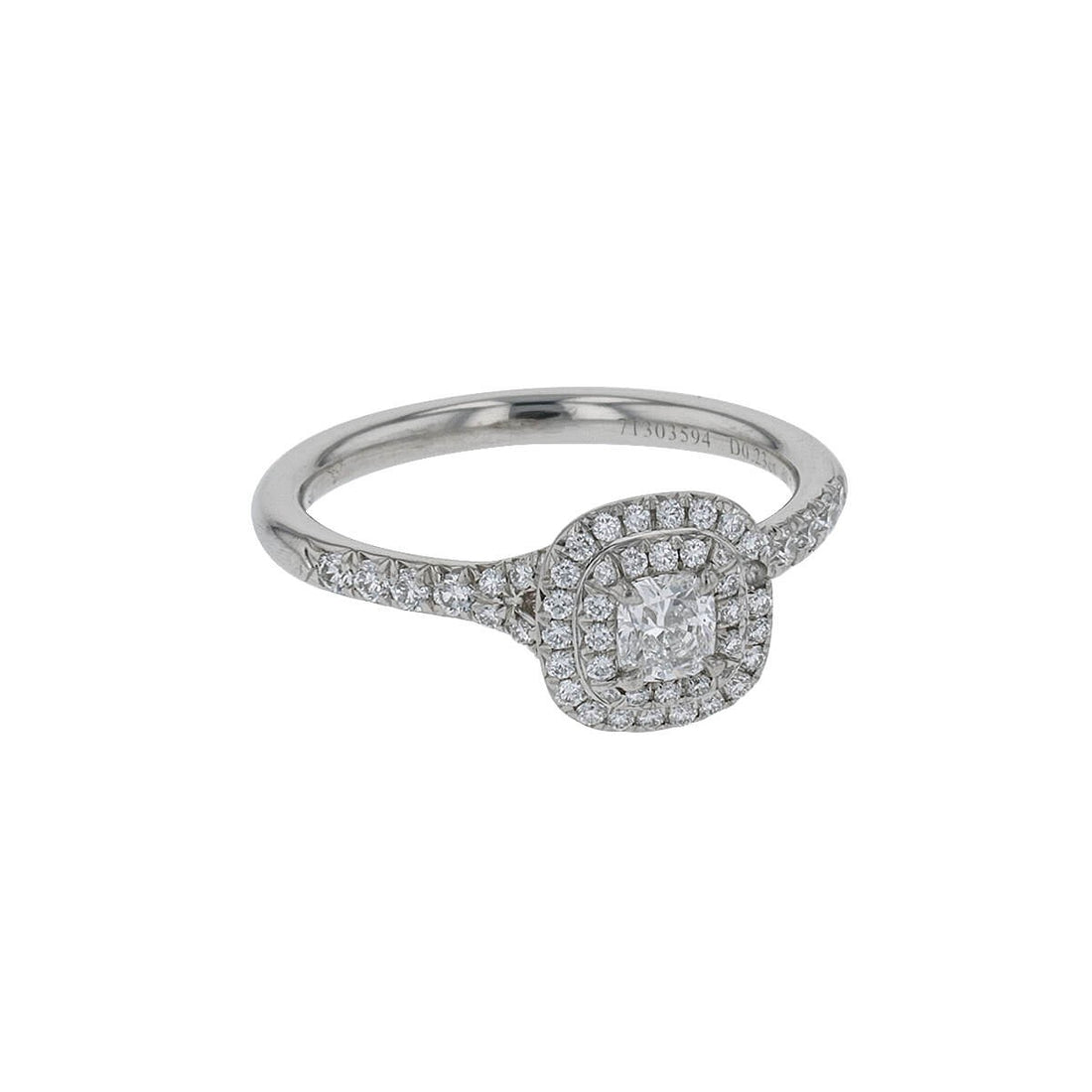 Tiffany &amp; Co. Soleste diamonds and platinum ring