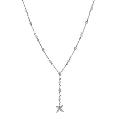 Tiffany &amp; Co. Victoria pearls, diamonds and platinum necklace