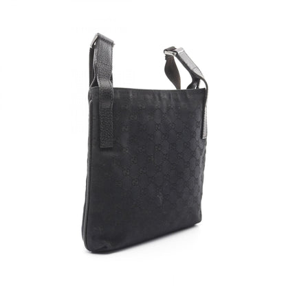 Gucci Gg Canvas Shoulder Bag Black Canvas 122793