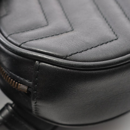 Gucci Gg Marmont Waist Bag Black Leather 476434