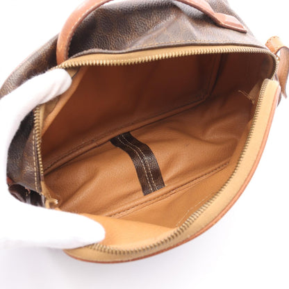 Celine Macadam Handbag Brown Pvc Coated Canvas