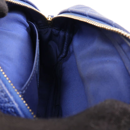 Chanel Caviar Quilted CC Day Camera Case Blue